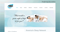 Desktop Screenshot of americassleepnetwork.com